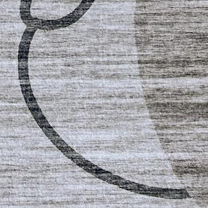 HomeRoots 5' Charming Beige and Gray Youthful Animals Area Rug for Kids' Room, Playroom, or Nursery Decor 5' X 8' 570012