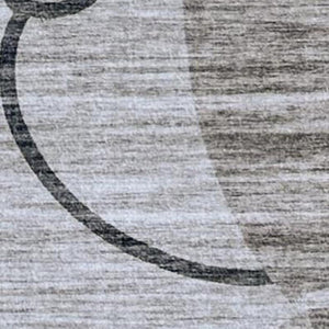 HomeRoots 5' Charming Beige and Gray Youthful Animals Area Rug for Kids' Room, Playroom, or Nursery Decor 7' X 10' 570013