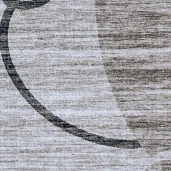 HomeRoots 5' Charming Beige and Gray Youthful Animals Area Rug for Kids' Room, Playroom, or Nursery Decor 7' X 10' 570013