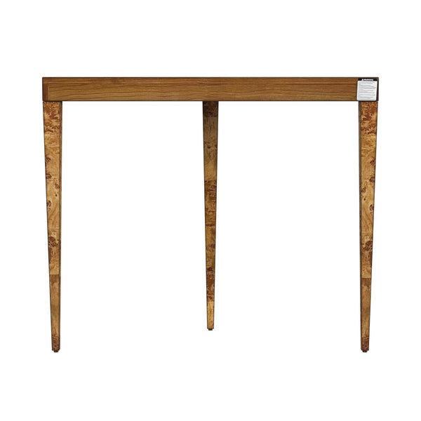 Butler Specialty Ingrid Elegant Demilune Console Table With Stunning Veneer And Solid Wood Legs For Lasting Durability Medium Brown Poplar Wood,Mappa Burl Veneer,Mdf 5700442-butler