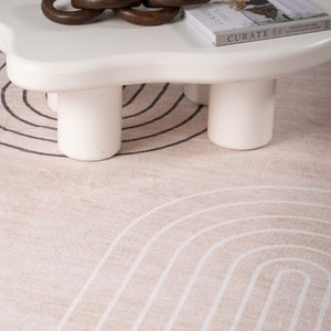 HomeRoots 5' X 8' Beige Brown and Green Abstract Area Rug – Stylish, Durable, Stain-Resistant for Any Room! 570052
