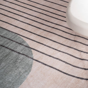 HomeRoots 5' X 8' Beige Brown and Green Abstract Area Rug – Stylish, Durable, Stain-Resistant for Any Room! 570052