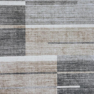 HomeRoots 5' Modern Abstract Area Rug in Gray and Brown – Stylish, Durable, and Family-Friendly Home Decor 5' X 8' 570056