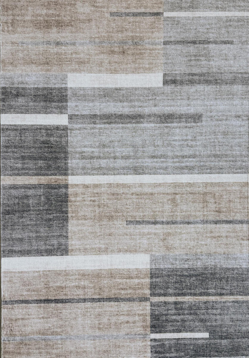 Homeroots 5' X 8' Gray And Brown Abstract Area Rug  Polyester 570056