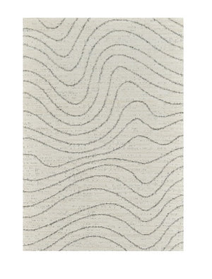 Homeroots 4' X 6' Cream And Beige Abstract Area Rug  Polyester 570063