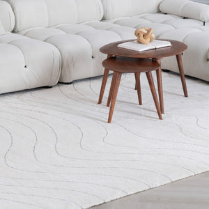 Homeroots 5' X 8' Cream And Beige Abstract Area Rug  Polyester 570064