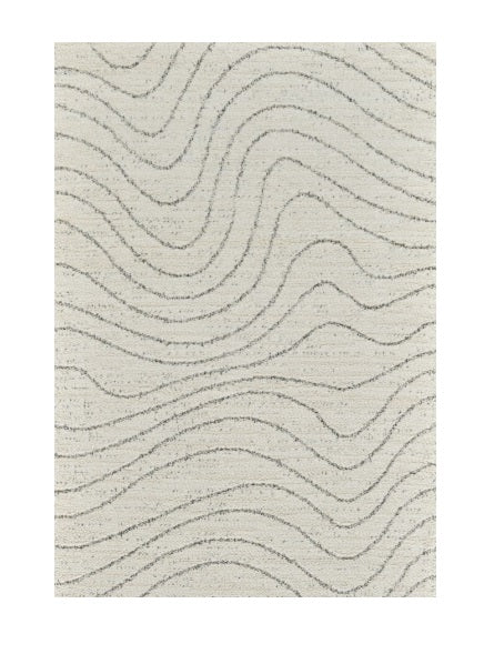 Homeroots 8' X 11' Cream And Beige Abstract Area Rug  Polyester 570066