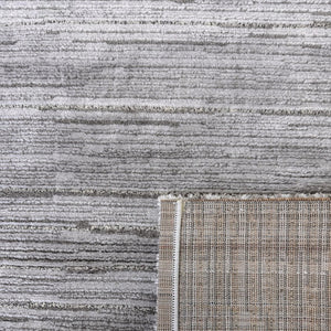 HomeRoots 8' Gray Abstract Area Rug - Modern Textured Design for Elegant Home Décor & Busy Households 8' X 11' 570070