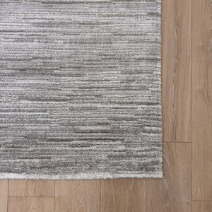 HomeRoots 8' Gray Abstract Area Rug - Modern Textured Design for Elegant Home Décor & Busy Households 8' X 11' 570070
