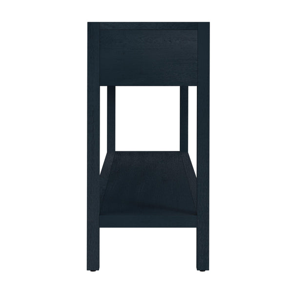 Butler Specialty Lark Rectangular Wood Console Table With Elegant Design, 2 Drawers And Open Shelf For Storage Navy Blue Acacia Solids,Mdf,Acacia Veneers 5701291-butler