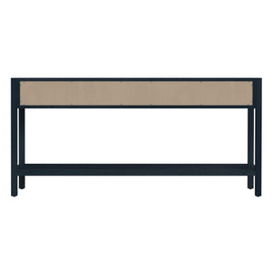 Butler Specialty Lark Rectangular Wood Console Table With Elegant Design, 2 Drawers And Open Shelf For Storage Navy Blue Acacia Solids,Mdf,Acacia Veneers 5701291-butler