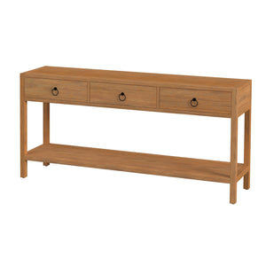 Butler Specialty Lark Rectangular Wood Console Table With Elegant Design, 2 Drawers And Open Shelf For Storage Light Brown Pine Solids,Mdf,Pine Veneers 5701312-butler