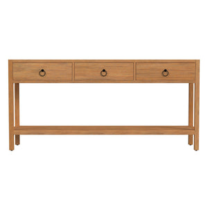 Butler Specialty Lark Rectangular Wood Console Table With Elegant Design, 2 Drawers And Open Shelf For Storage Light Brown Pine Solids,Mdf,Pine Veneers 5701312-butler