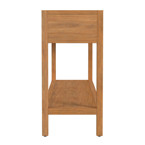 Butler Specialty Lark Rectangular Wood Console Table With Elegant Design, 2 Drawers And Open Shelf For Storage Light Brown Pine Solids,Mdf,Pine Veneers 5701312-butler