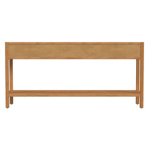 Butler Specialty Lark Rectangular Wood Console Table With Elegant Design, 2 Drawers And Open Shelf For Storage Light Brown Pine Solids,Mdf,Pine Veneers 5701312-butler