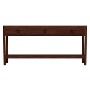 Butler Specialty Company Lark 65 In. W Elegant Wood Console Table With 3 Drawers And Shelf Storage Medium Brown Acacia Solids,Mdf,Acacia Veneers 5701489-butler