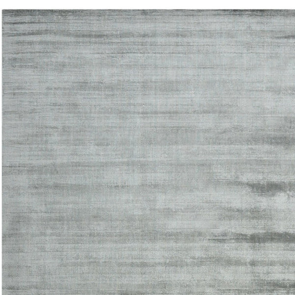 HomeRoots 4' Elegant Silver and Gray Abstract Hand-Woven Area Rug for Contemporary Home Décor and Comfort 10' X 14' 570211