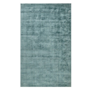 HomeRoots 4' Sea Green and Light Blue Abstract Hand-Woven Area Rug for Luxurious, Modern Home Décor 4' X 6' 570213