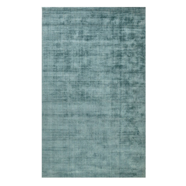 HomeRoots 4' Sea Green and Light Blue Abstract Hand-Woven Area Rug for Luxurious, Modern Home Décor 4' X 6' 570213