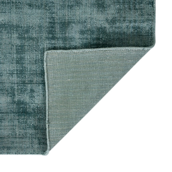 HomeRoots 4' Sea Green and Light Blue Abstract Hand-Woven Area Rug for Luxurious, Modern Home Décor 5' X 8' 570214