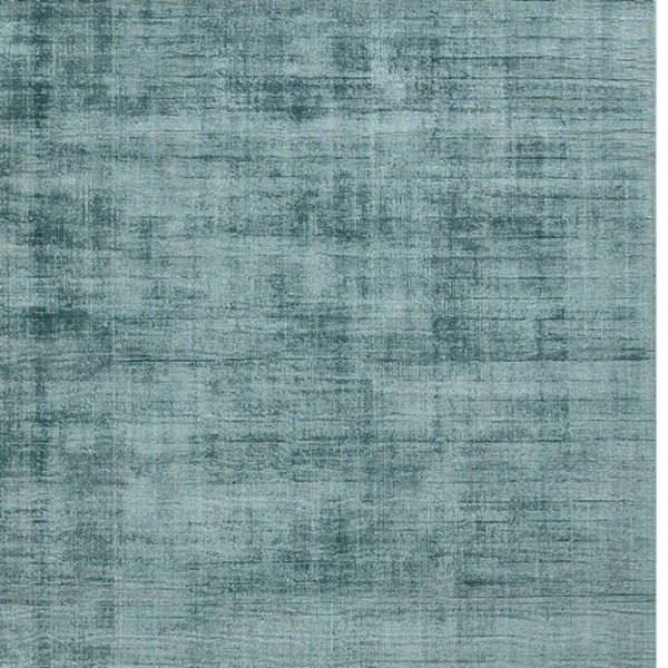 HomeRoots 4' Sea Green and Light Blue Abstract Hand-Woven Area Rug for Luxurious, Modern Home Décor 5' X 8' 570214