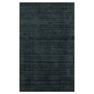 HomeRoots 4' Charcoal and Black Abstract Hand-Woven Area Rug – Elegant Texture for Modern Spaces and Comfort 4' X 6' 570219