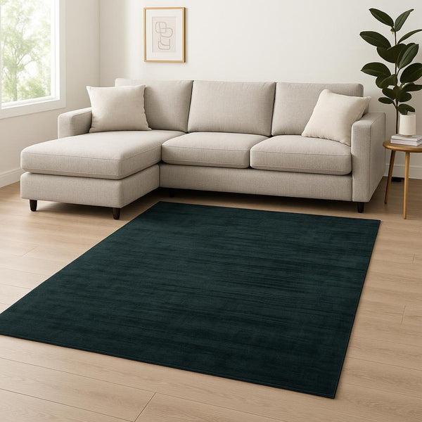HomeRoots 4' Charcoal and Black Abstract Hand-Woven Area Rug – Elegant Texture for Modern Spaces and Comfort 9' X 12' 570222