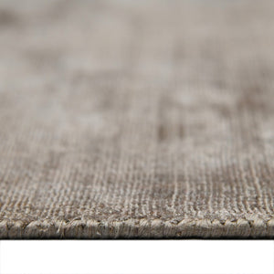 HomeRoots 4' Hand-Woven Brown and Gray Abstract Area Rug – Soft Viscose, Contemporary Elegance for Any Space 4' X 6' 570225
