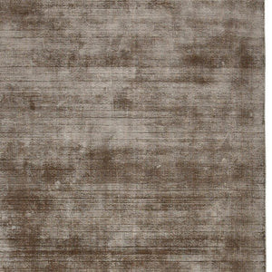 HomeRoots 4' Hand-Woven Brown and Gray Abstract Area Rug – Soft Viscose, Contemporary Elegance for Any Space 9' X 12' 570228