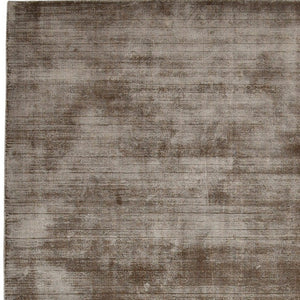 HomeRoots 4' Hand-Woven Brown and Gray Abstract Area Rug – Soft Viscose, Contemporary Elegance for Any Space 10' X 14' 570229