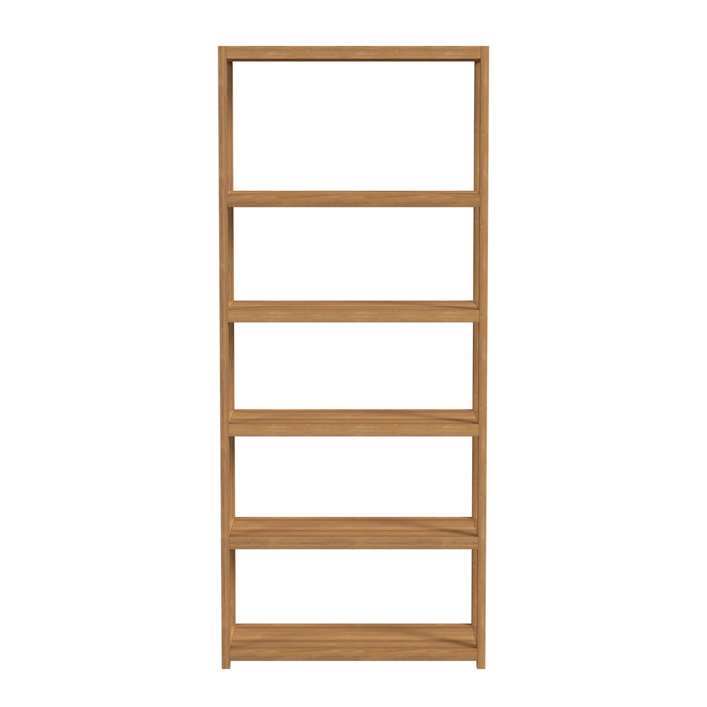 Butler Specialty Lark 4-tier Etagere Bookshelf - Stylish And Modern Storage Solution For Your Living Space Or Office Light Brown Pine Wood,Mdf,Pine Veneer 5702312-butler