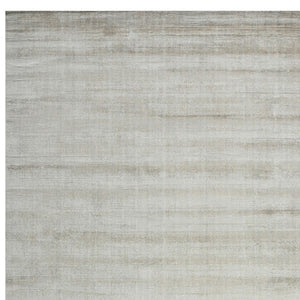 HomeRoots 4' Hand-Woven Ivory and Gray Abstract Area Rug – Modern Sophistication for Any Space, Durable Elegance 5' X 8' 570232