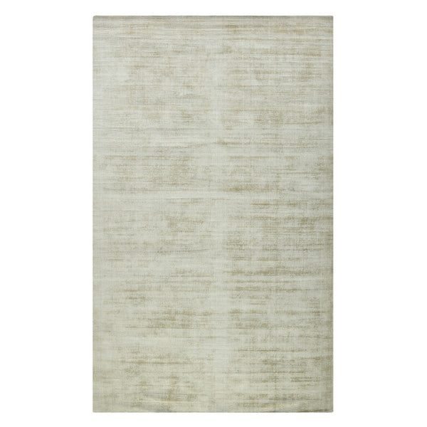 HomeRoots 4' Sand and Ivory Abstract Hand-Woven Area Rug - Artisanal Charm for Cozy, Modern Spaces 4' X 6' 570237