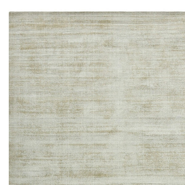 HomeRoots 4' Sand and Ivory Abstract Hand-Woven Area Rug - Artisanal Charm for Cozy, Modern Spaces 5' X 8' 570238