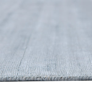 HomeRoots 4' Hand-Woven Striped Area Rug in Light and Dark Blue – Artisan Crafted for Cozy Spaces & Style 4' X 6' 570243