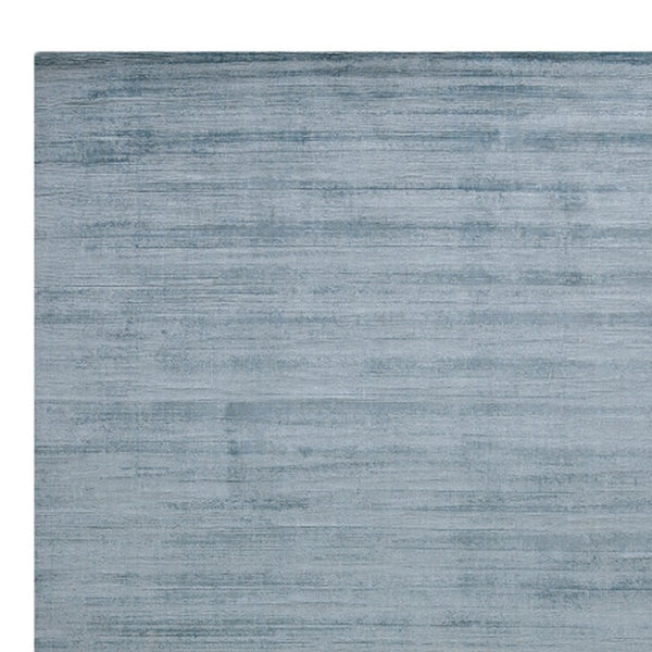 HomeRoots 4' Hand-Woven Striped Area Rug in Light and Dark Blue – Artisan Crafted for Cozy Spaces & Style 5' X 8' 570244