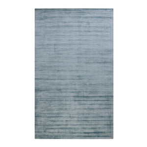 HomeRoots 4' Hand-Woven Striped Area Rug in Light and Dark Blue – Artisan Crafted for Cozy Spaces & Style 5' X 8' 570244