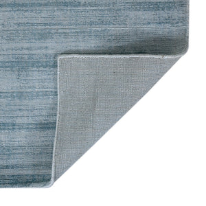 HomeRoots 4' Hand-Woven Striped Area Rug in Light and Dark Blue – Artisan Crafted for Cozy Spaces & Style 5' X 8' 570244