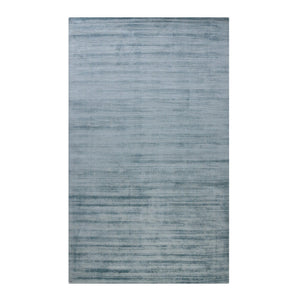 HomeRoots 4' Hand-Woven Striped Area Rug in Light and Dark Blue – Artisan Crafted for Cozy Spaces & Style 5' X 8' 570244