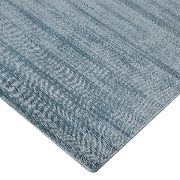 HomeRoots 4' Hand-Woven Striped Area Rug in Light and Dark Blue – Artisan Crafted for Cozy Spaces & Style 10' X 14' 570247