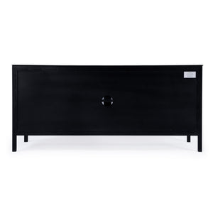 Butler Specialty Hoxton Ribbed Glass Tv Stand - Elevate Your Living Room With Urban Chic Style And Modern Design Black Iron,Glass 5703025-butler