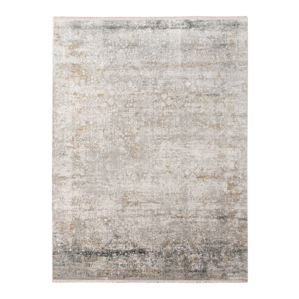 HomeRoots 5' Hand Woven Wool Area Rug with Stripes in Beige, Gray, and Orange - Rustic Charm for Any Space 10' X 14' 570306