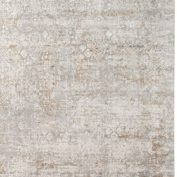HomeRoots 5' Hand Woven Wool Area Rug with Stripes in Beige, Gray, and Orange - Rustic Charm for Any Space 10' X 14' 570306