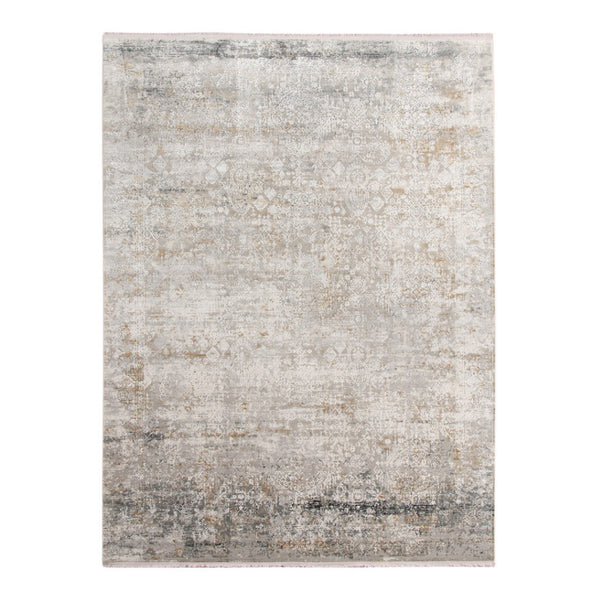 HomeRoots 5' Hand Woven Wool Area Rug with Stripes in Beige, Gray, and Orange - Rustic Charm for Any Space 10' X 14' 570306
