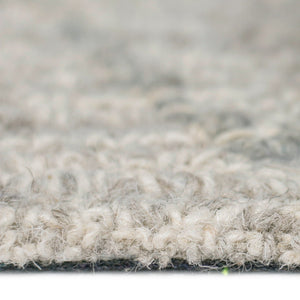 HomeRoots 5' Hand-Hooked Wool Southwestern Area Rug - Gray & Ivory, Artisan Crafted for Cozy Spaces 8' X 10' 570321