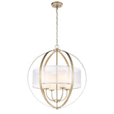 Diffusion 24'' Wide 4-Light Chandelier - Aged Silver 57039/4 Elk Lighting