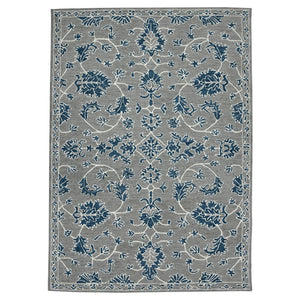 HomeRoots 5' Hand Woven Wool Area Rug with Stripes in Beige, Gray, and Orange - Rustic Charm for Any Space 8' X 10' 570393