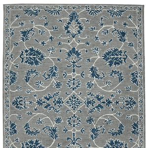 HomeRoots 5' Hand Woven Wool Area Rug with Stripes in Beige, Gray, and Orange - Rustic Charm for Any Space 8' X 10' 570393