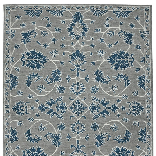 HomeRoots 5' Hand Woven Wool Area Rug with Stripes in Beige, Gray, and Orange - Rustic Charm for Any Space 8' X 10' 570393