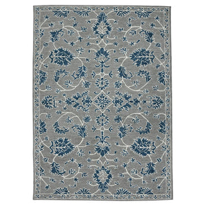 HomeRoots 5' Hand Woven Wool Area Rug with Stripes in Beige, Gray, and Orange - Rustic Charm for Any Space 9' X 13' 570394